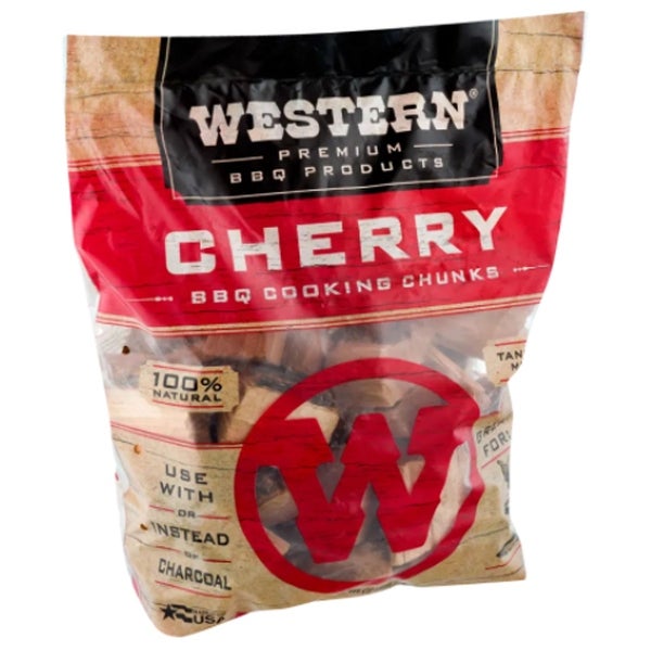 Western BBQ Smoking Barbecue Wood Grill Cooking Chunks， Cherry - 8