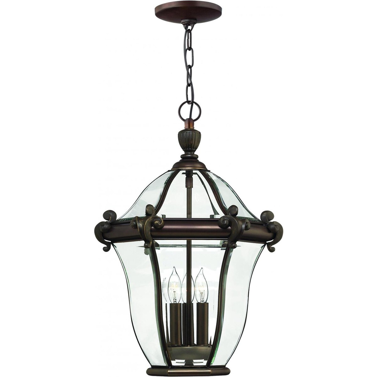 Hinkley Lighting San Clemente Three Light 20-Inch Outdoor Hanging Lantern