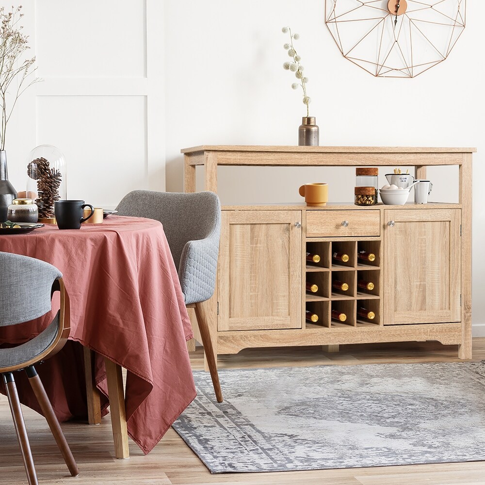 Buffet Server Sideboard Console Table Wood Dining Table Cupboard Table