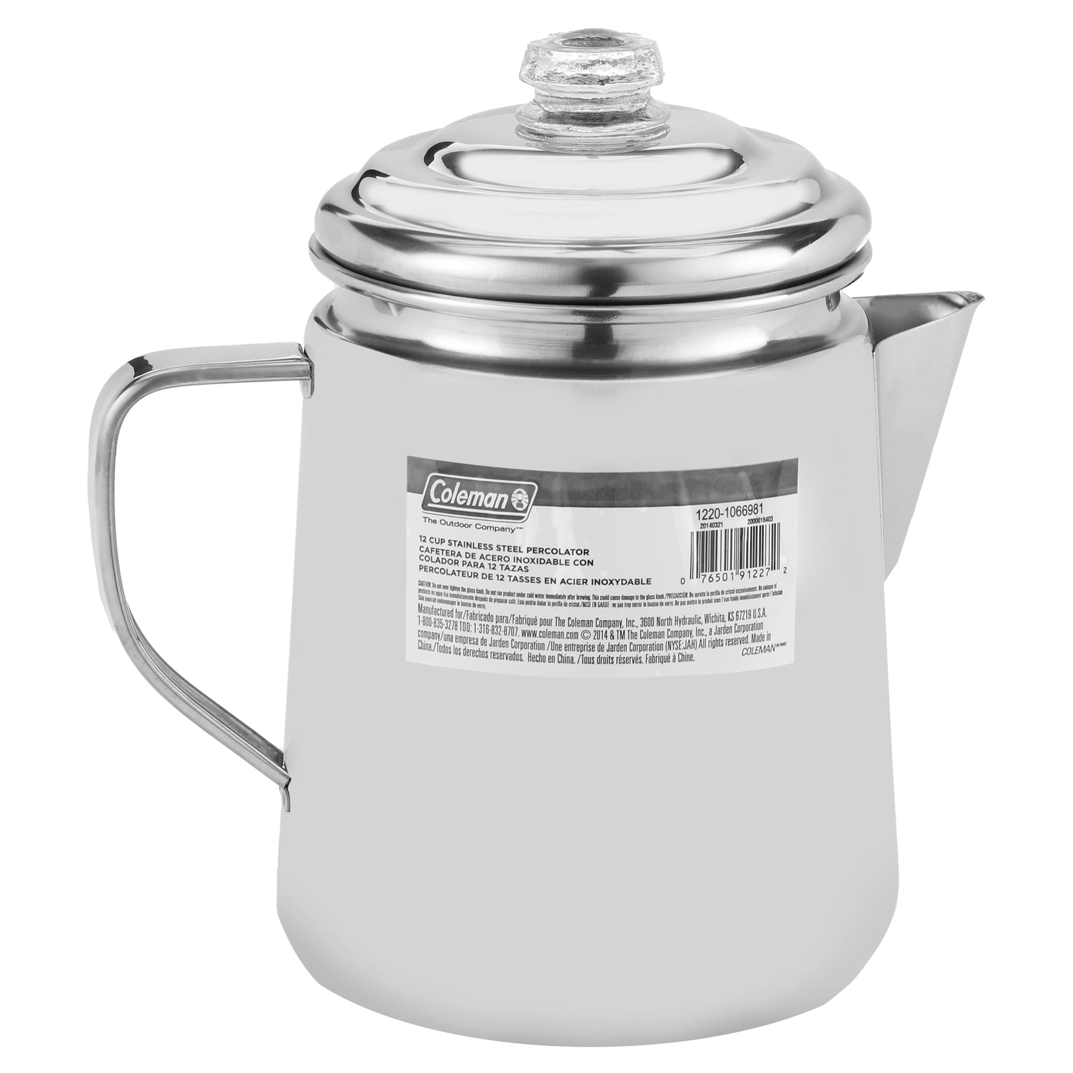 Coleman Stainless Steel 12 Cup Coffee Percolator