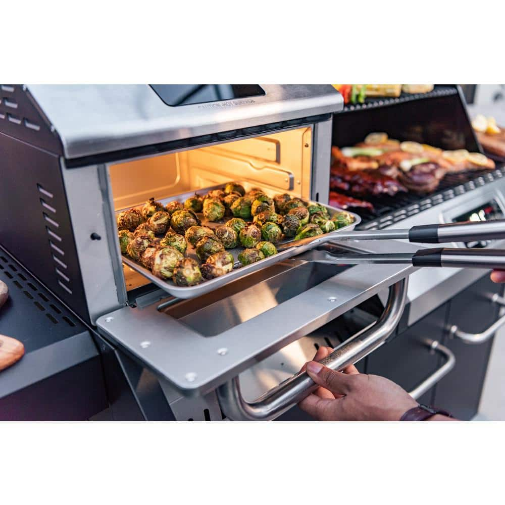 Nexgrill Neevo 720 Plus Propane Gas Digital Smart Grill in Black with Air Fryer Oven 720-1055