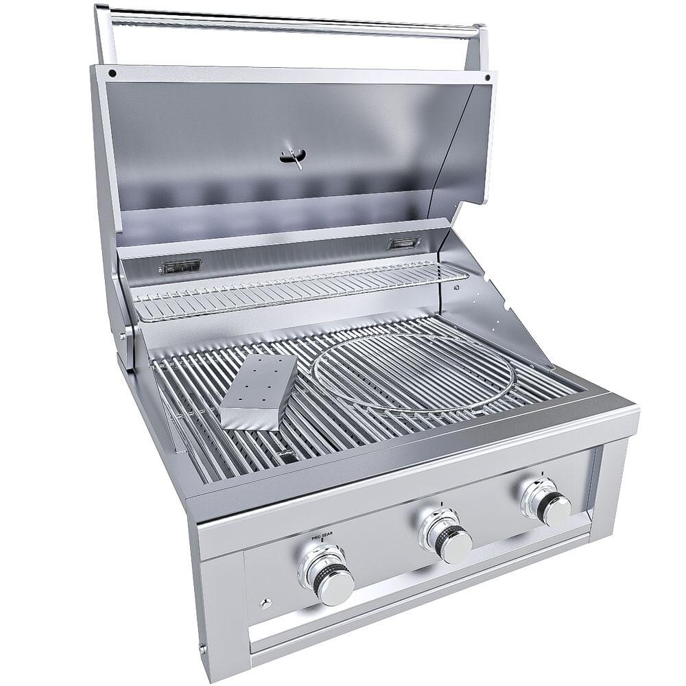 Sunstone Ruby 30-Inch 3-Burner Built-In Natural Gas Grill With Pro-Sear