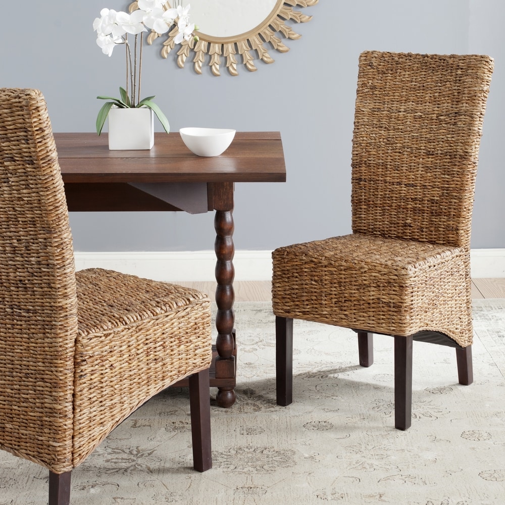 SAFAVIEH Rural Woven Dining Kiska Natural Dining Chairs (Set of 2)   18.1\