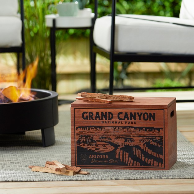 Better Wood Products Limited Edition Protect The Parks Series All Natural Fatwood Fire Starter Sticks 13 Pound Wooden Crate Grand Canyon