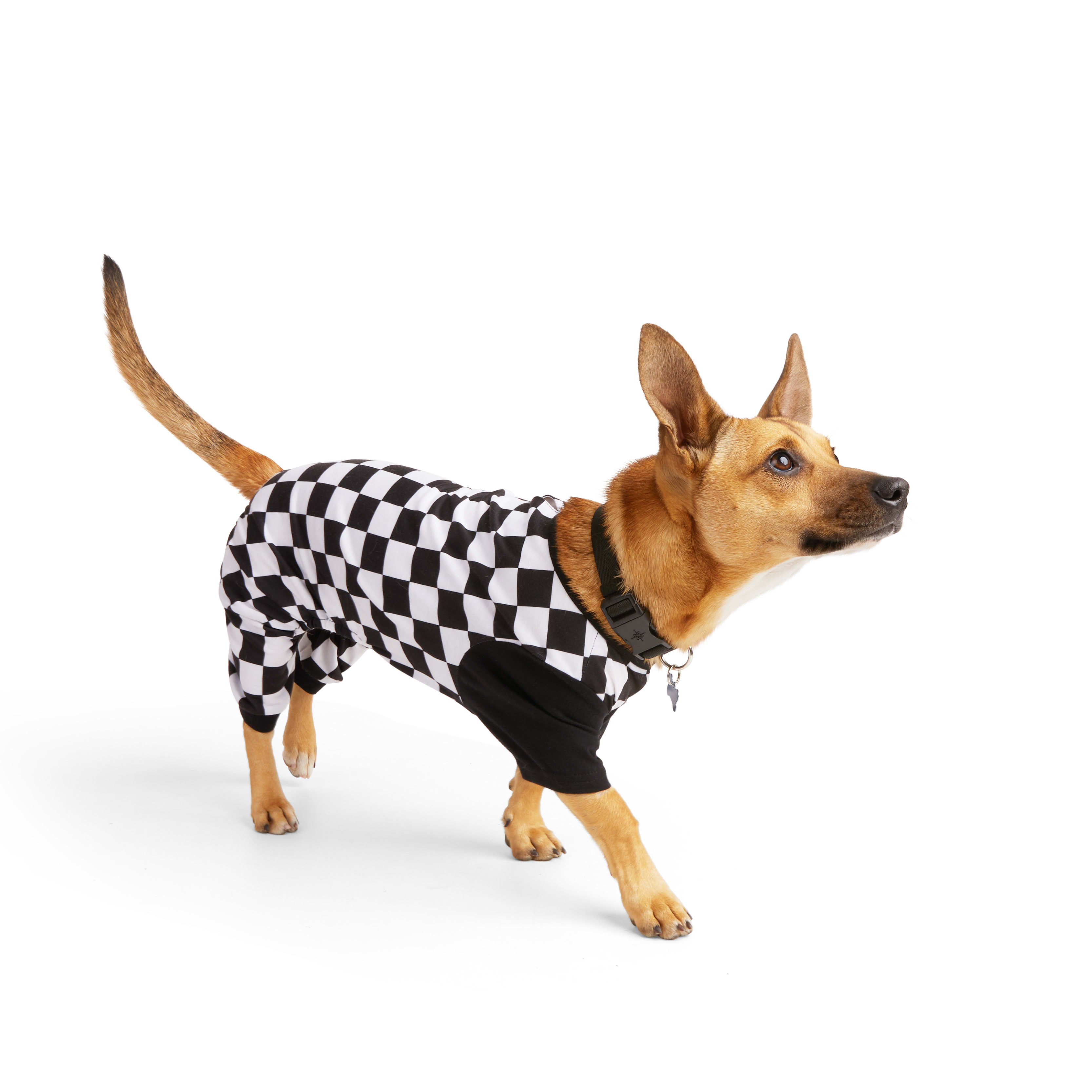 YOULY Checker Pet Pajamas， XX-Small