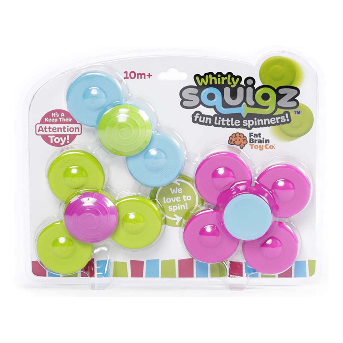 Fat Brain Whirly Squigz Sensory Toy