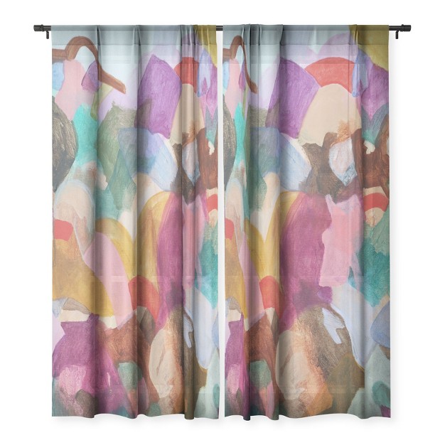 Laura Fedorowicz Beauty In The Connections Single Panel Sheer Window Curtain Deny Designs