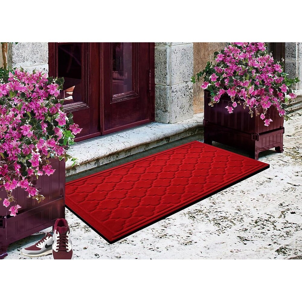 A1HC New  Weather Superior Dirt and Moisture Absorbing Polypropylene Door Mat with Non Slip Backing for Inside Outside Use