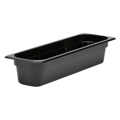 Cold Food Pan - Camwear， Half-Size Long， 5-5/16 Quart， Black