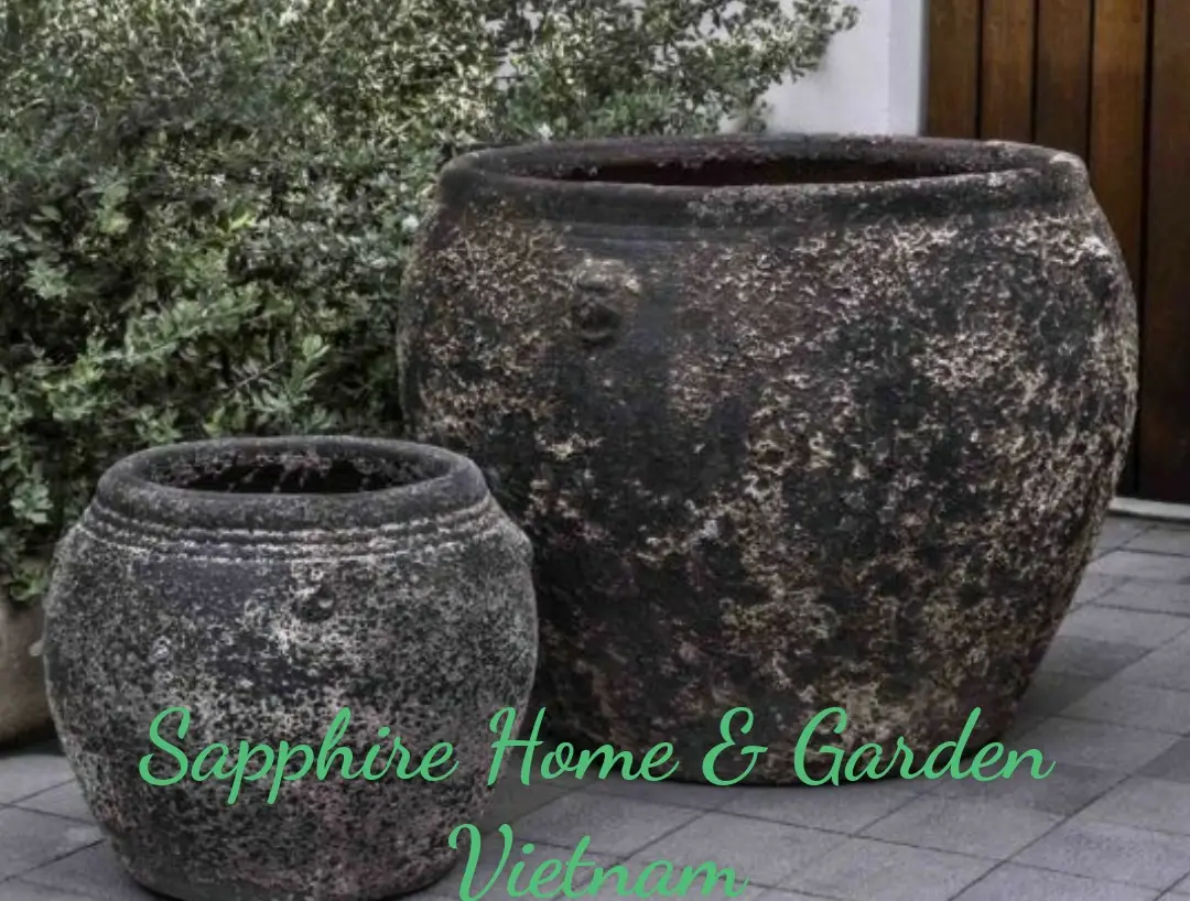 Wholesales Ceramic Pots for Plants Garden outdoor pottery Large Rustic Atlantis Pots Mix with Glazed Pots