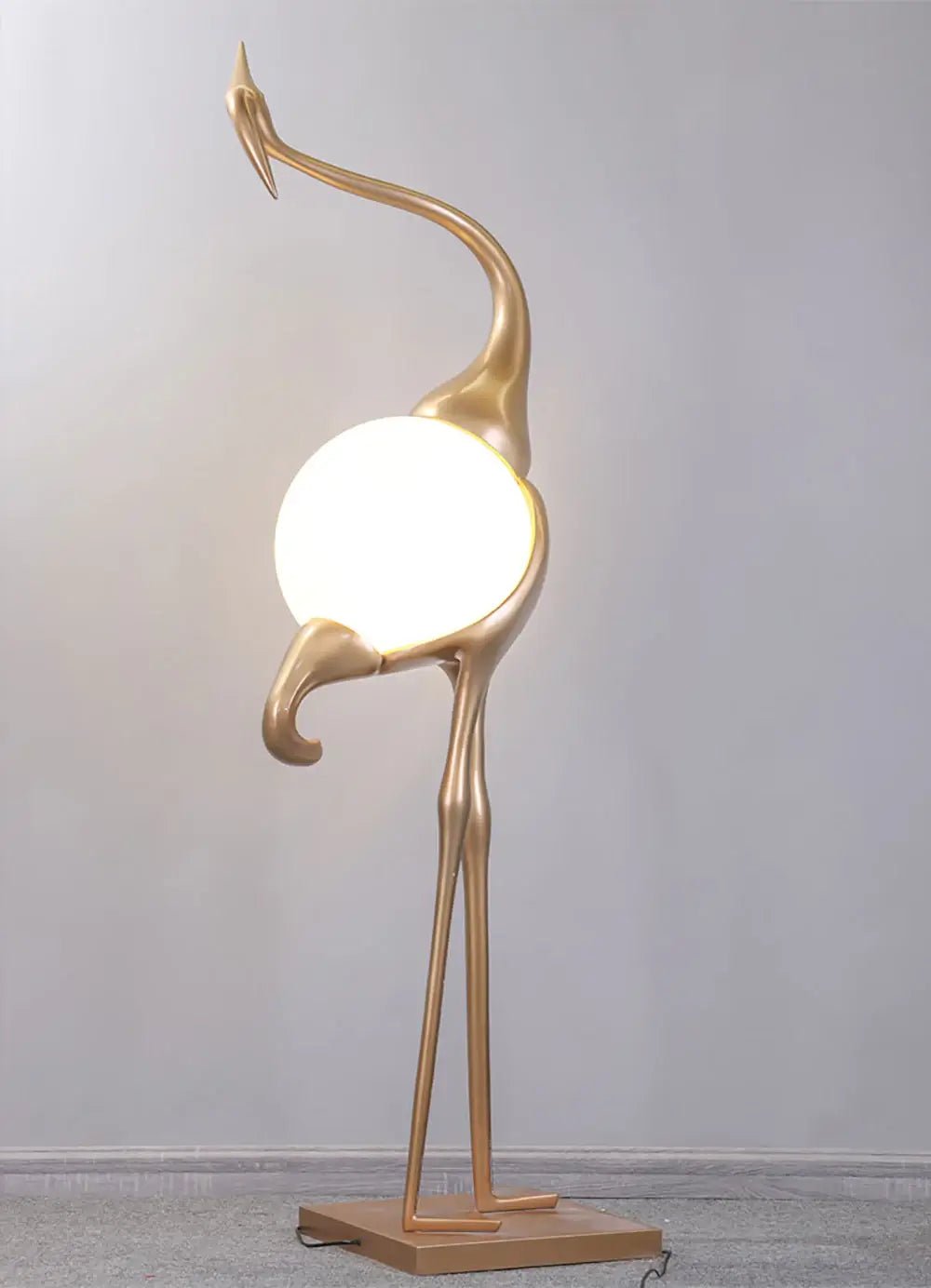 Heron Sculpture Floor Lamp