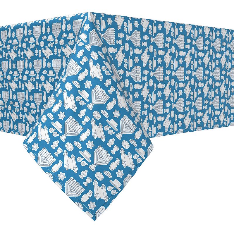 Square Tablecloth， 100% Polyester， 60x60， Kiddush Celebration