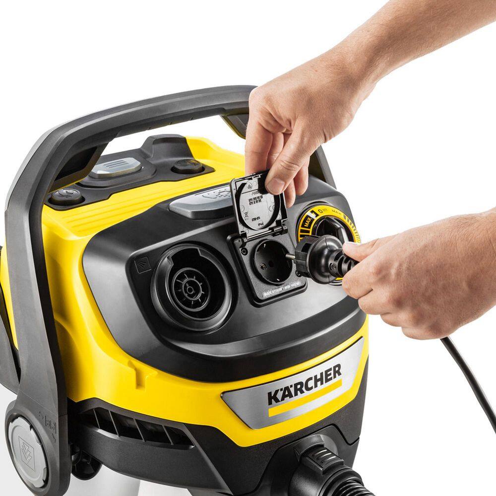 Karcher WD 6 P S Multi-Purpose 8 Gal. Wet-Dry Vacuum Cleaner with Attachments Blower Feature and Space-Saving Design 1800-Watt 1.628-375.0