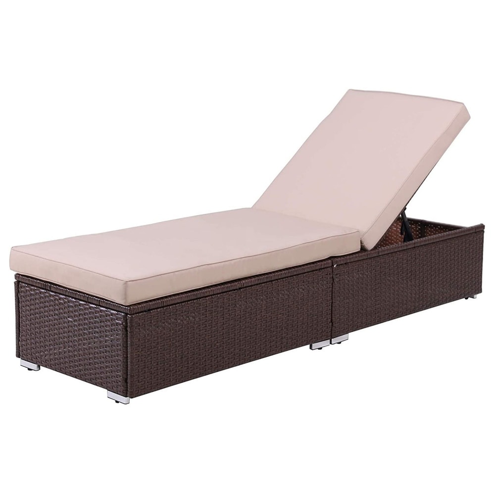 Royalcraft PE Rattan Wicker Outdoor Chaise Lounges