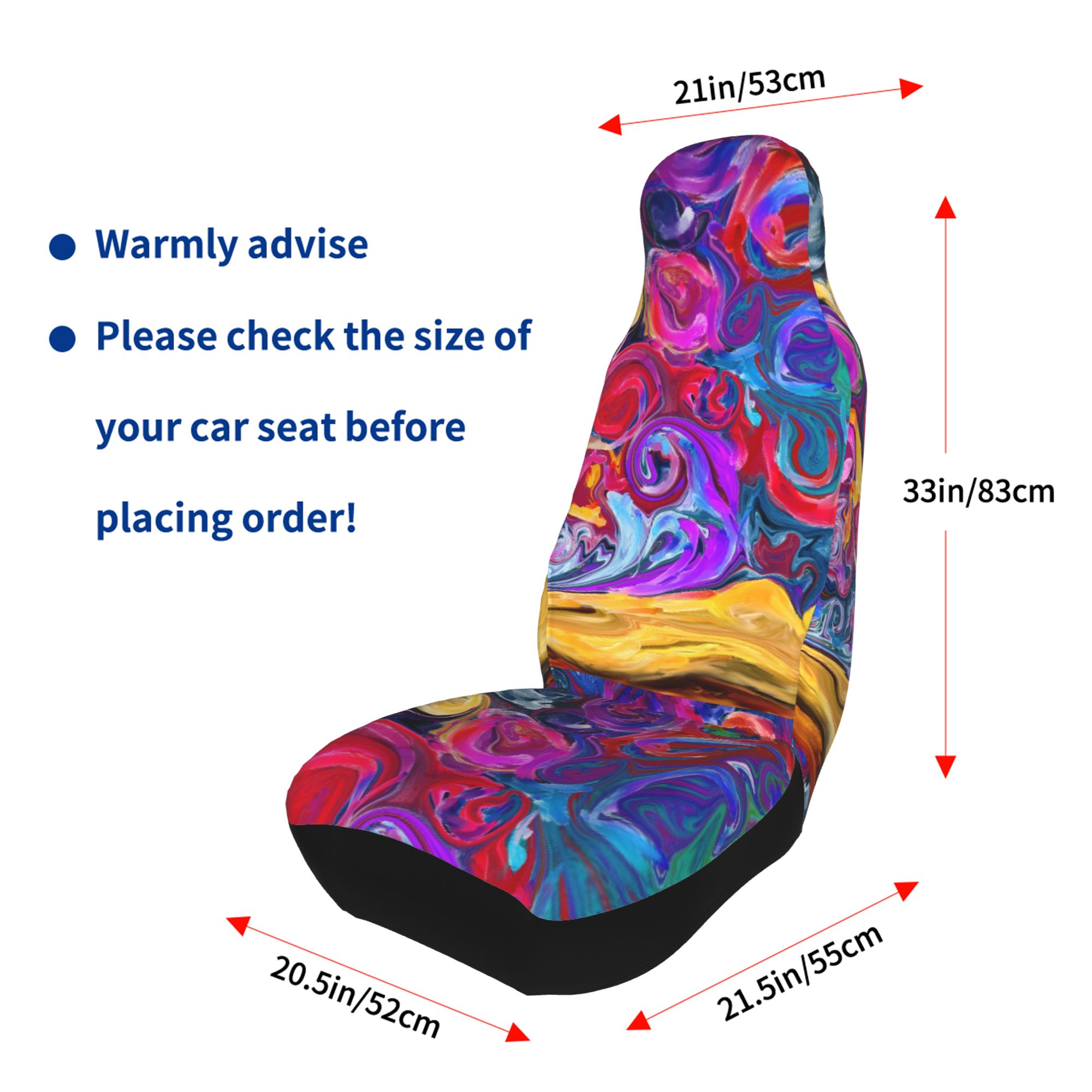 ZICANCN Car Seat Cover Colorful Dreams Car Front Seat Covers Protectors ， Automotive Seat Covers for Cars Trucks Suv