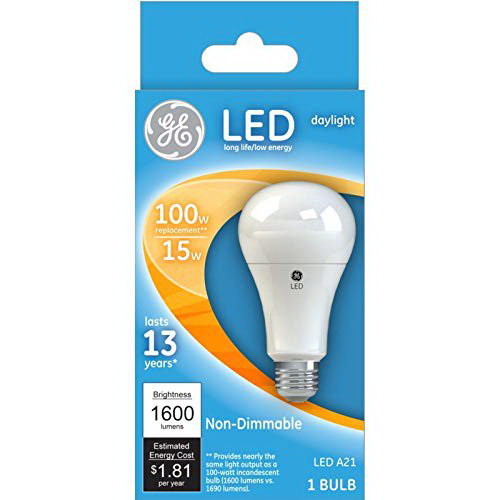 GENERAL ELECTRIC Led15A21/5K/Bx Non Dim 5K Dayligh...