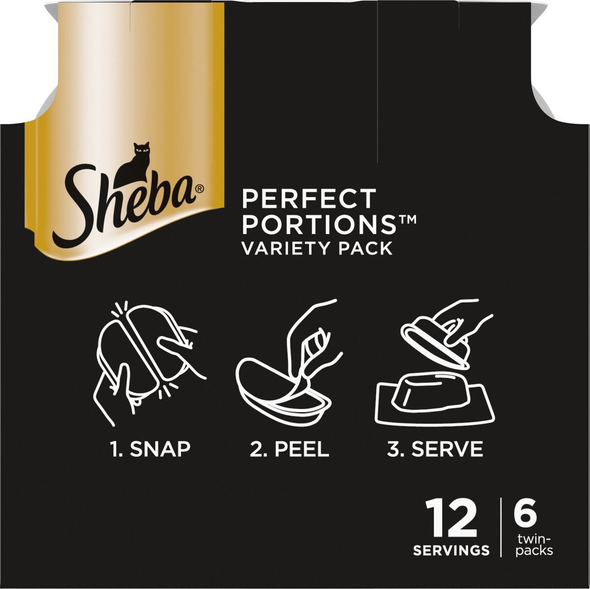 Sheba Perfect Portions Multipack Chicken and Salmon Entr?e Cat Food Trays