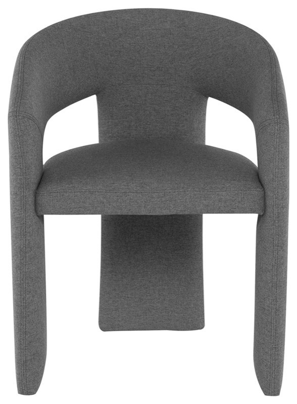 Anise Shale Gray Fabric Dining Chair   Transitional   Dining Chairs   by Timeout PRO  Houzz