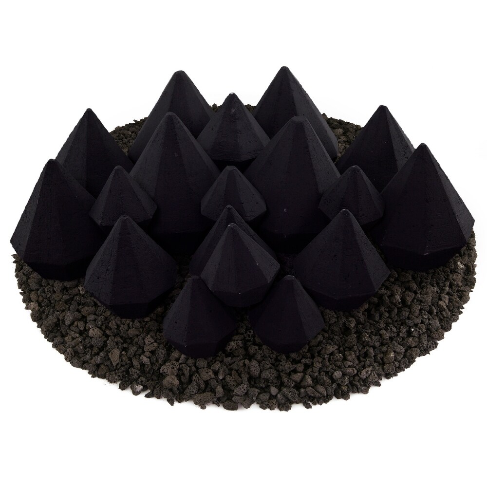 Ceramic Fire Diamonds  Fire Pit Accessory  Modern Decor for Indoor   Outdoor Fire Pits or Fireplaces