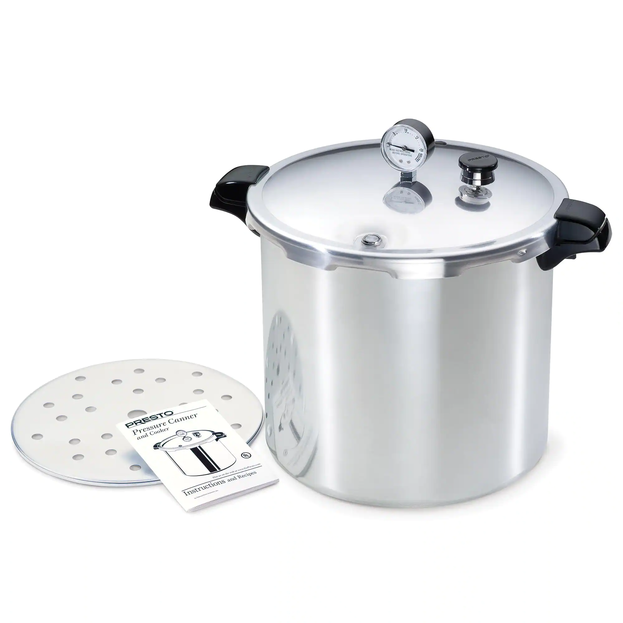 Presto 23 qt. Aluminum Pressure Canner With Rack