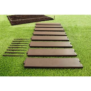 Emsco Bloomers Series 3.8 ft. x 3.8 ft. Brown Resin Raised Garden Bed 2455