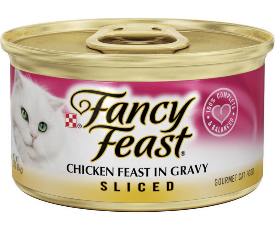 Purina Fancy Feast - All Breeds， Adult Cat Sliced Chicken in Gravy Rec