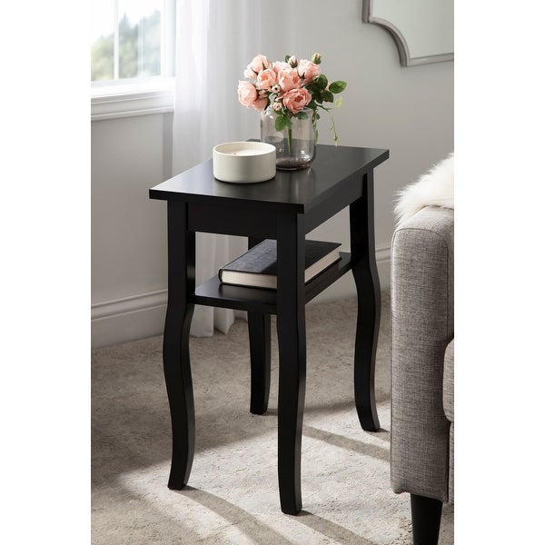 Kate and Laurel Lillian Wood Side Table - 18x12x24