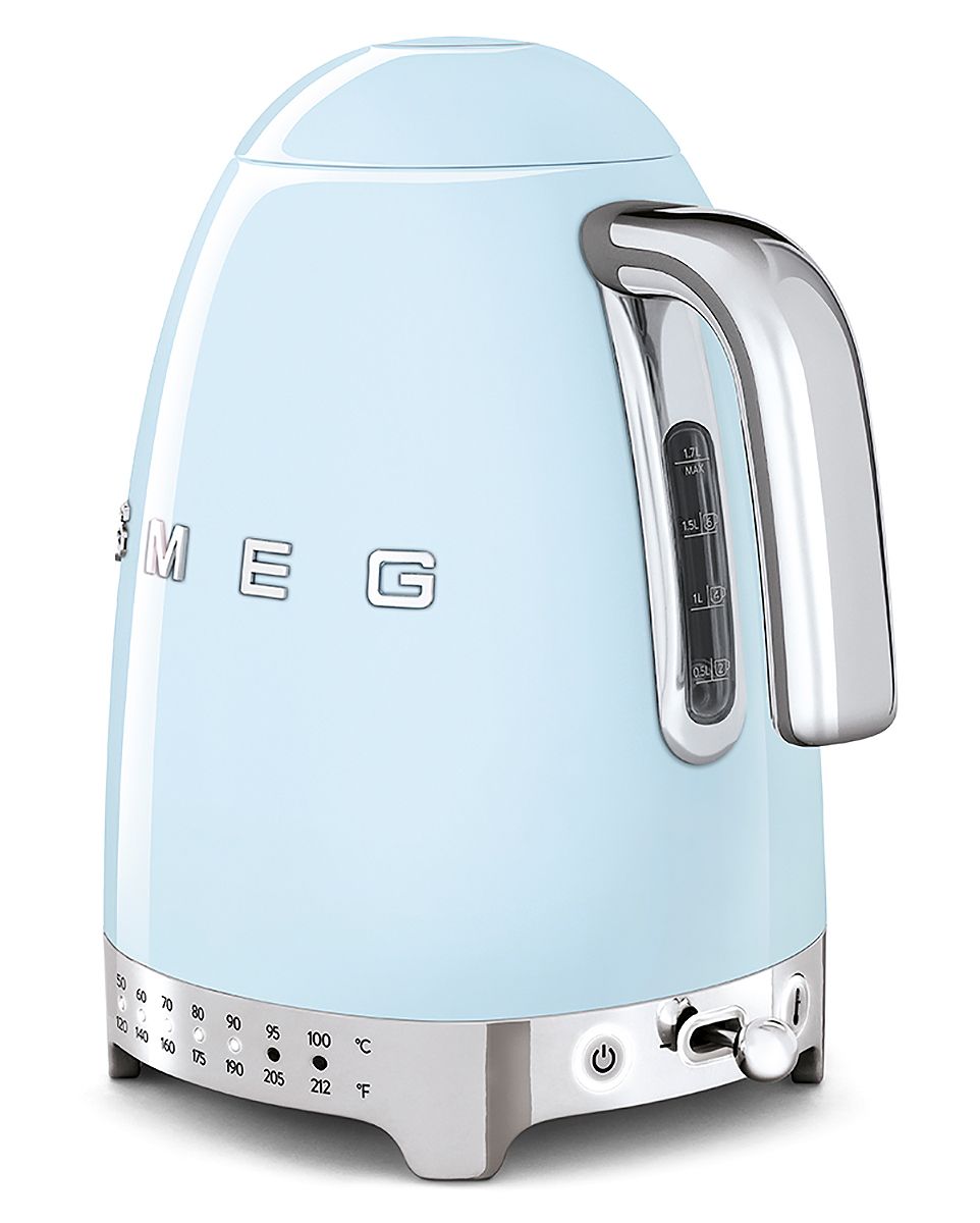 Smeg 50's Retro Style Pastel Blue Variable Temperature Kettle