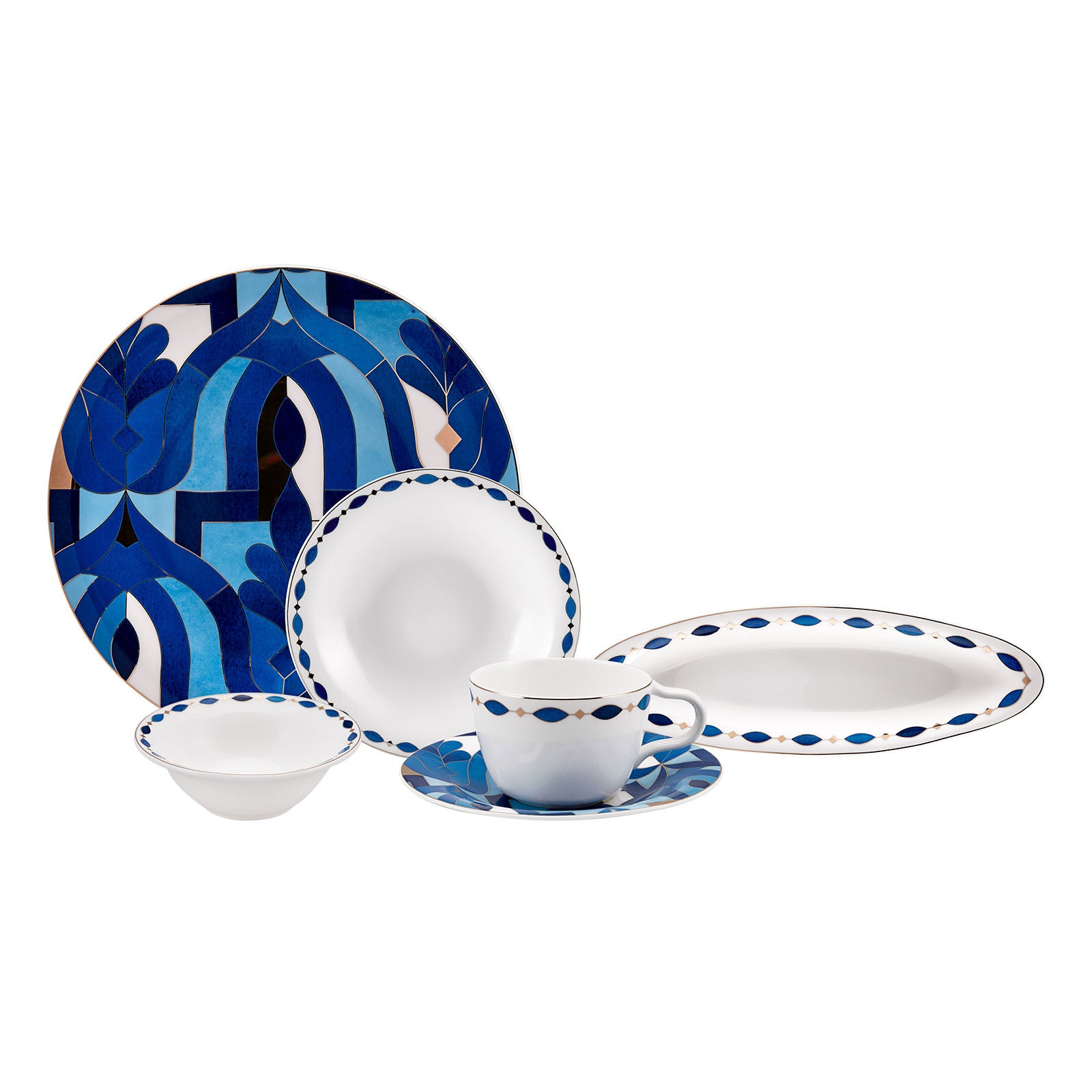 Karaca Fine Pearl Azur 26 Pieces Breakfast Set For 6 People 153.03.07.7552