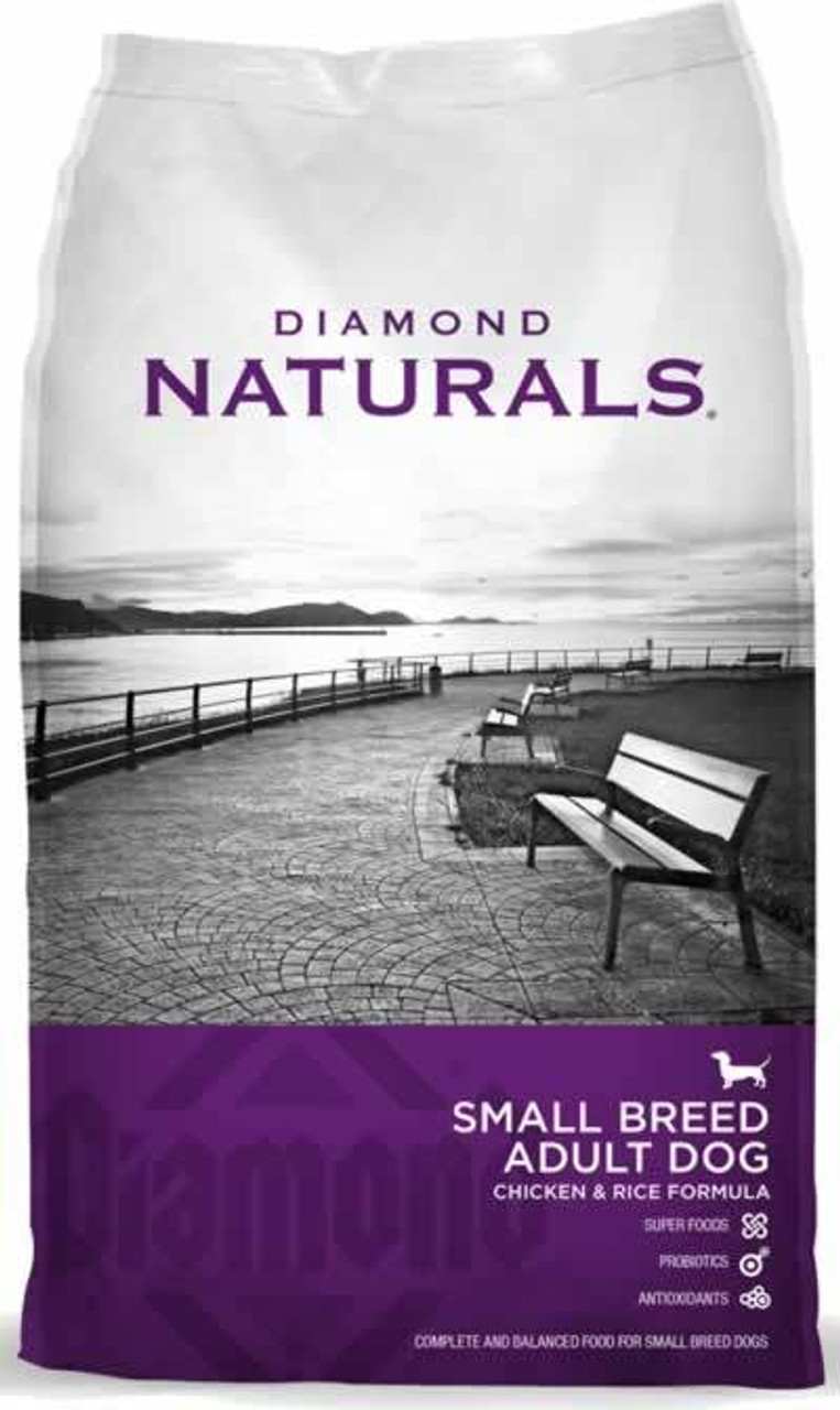 Diamond Naturals Small Breed Chicken and Rice Dog Food， 18 Pounds