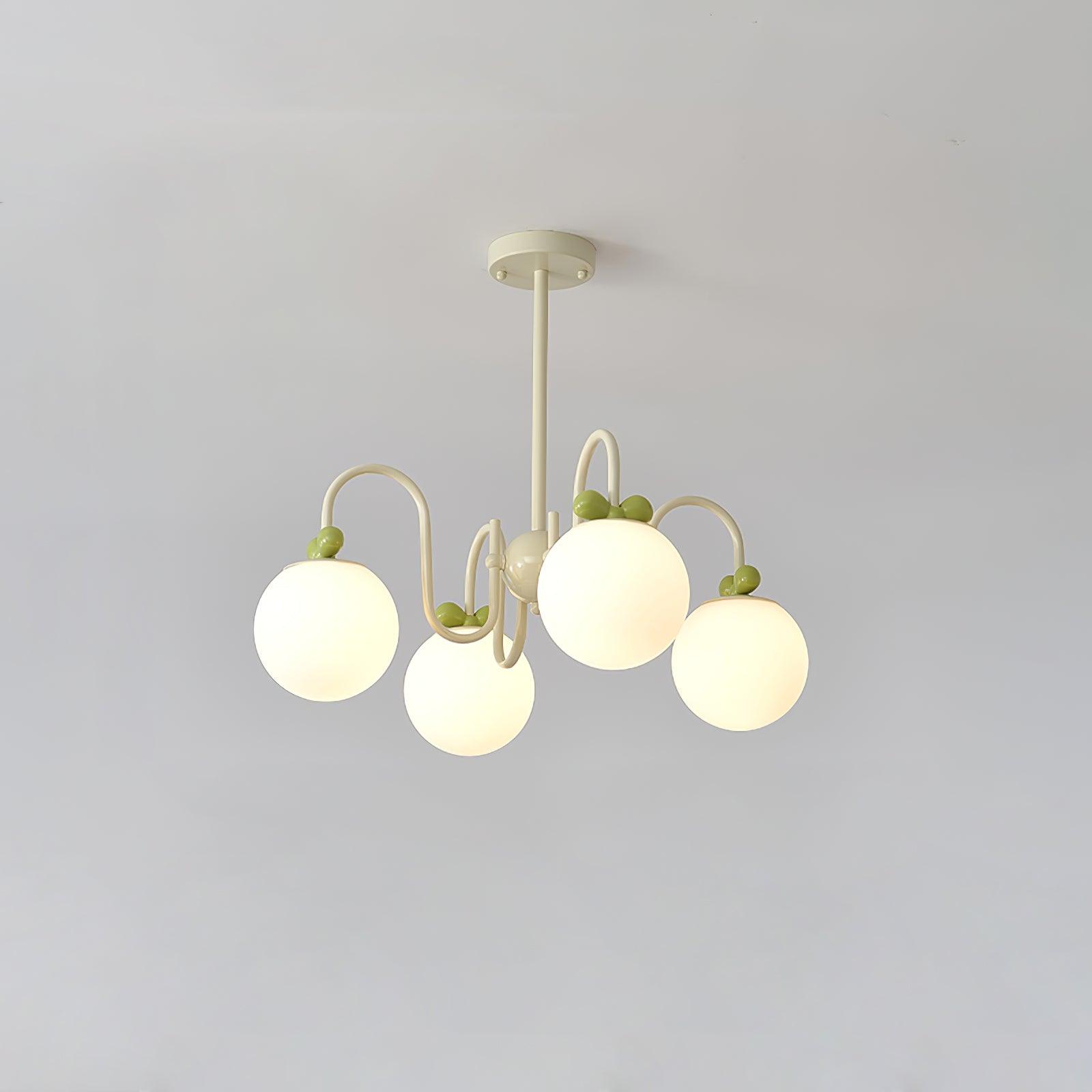 Cream Cherry Chandelier