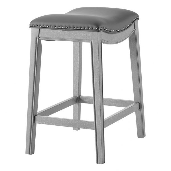 Grover Faux Leather Upholstered Counter Stool