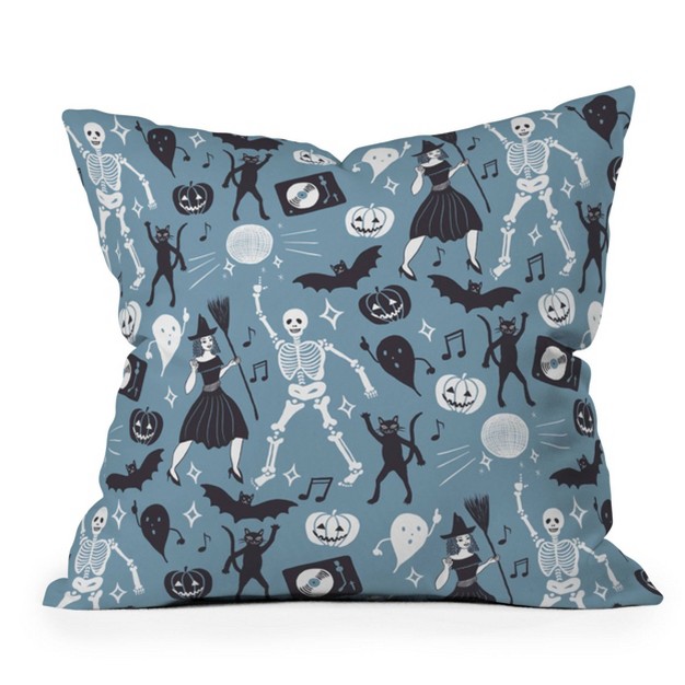 Julia Madoka Halloween Night Fever Square Throw Pillow Blue Deny Designs