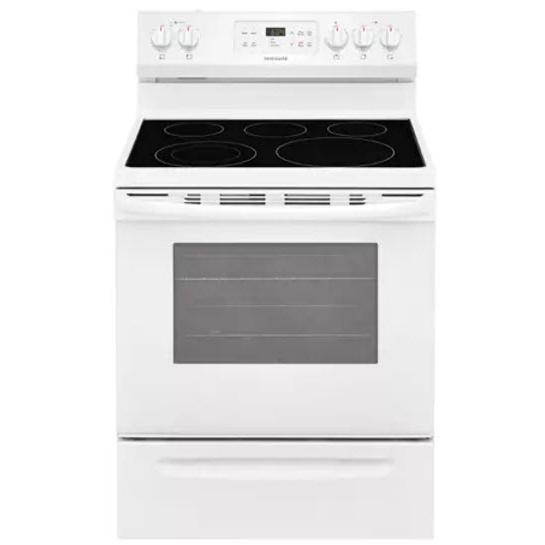 Frigidaire 30-inch Freestanding Electric Range with SpaceWise? Expandable Elements CFEF3054UW