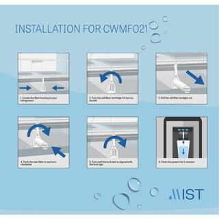 Mist DA29-00020B Compatible with  DA29-00020B DA29-00020A HAF-CINEXP Refrigerator Water Filter (3-Pack) DA29-00020B CWMF321