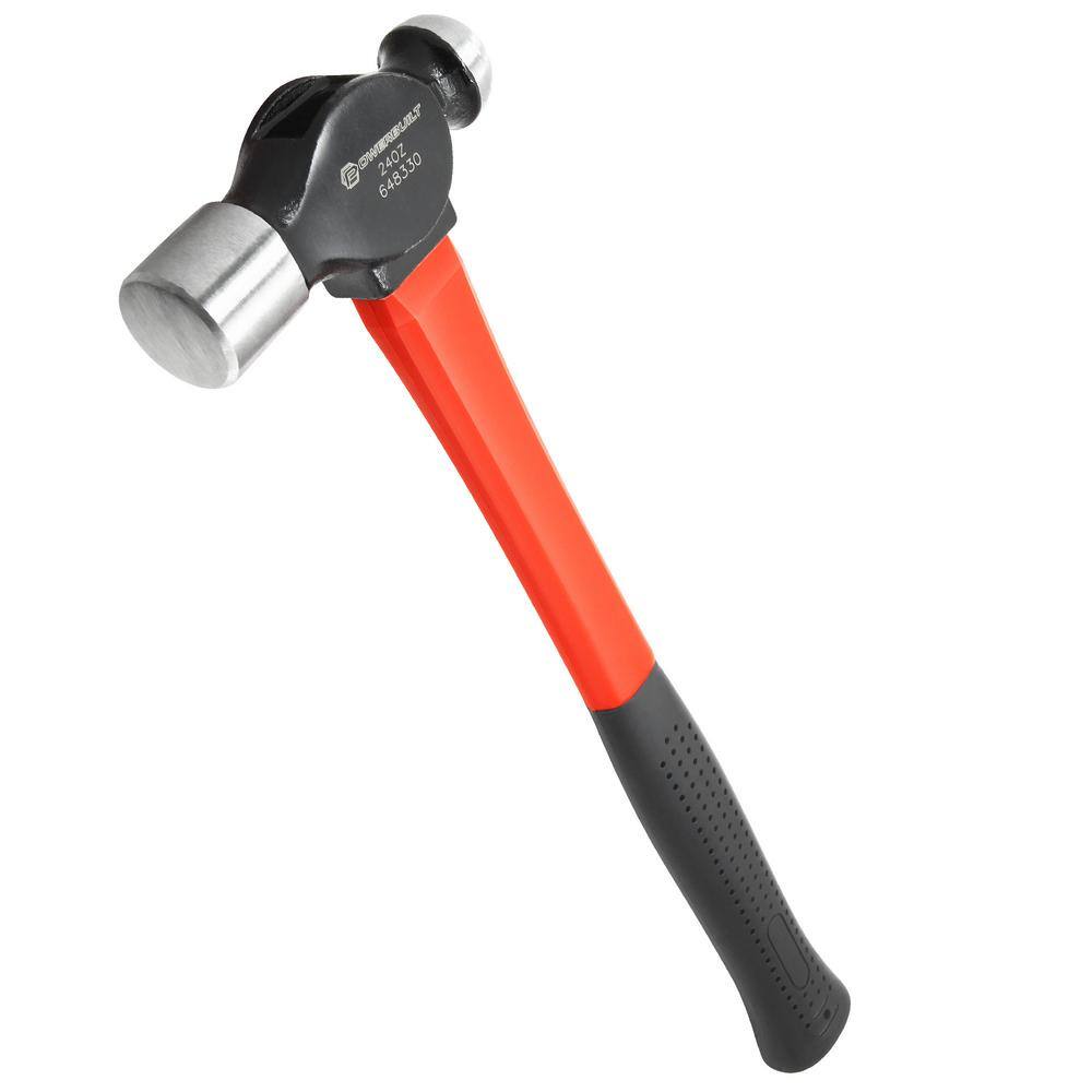 POWERBUILT 24 oz. Ball Peen Hammer 648330