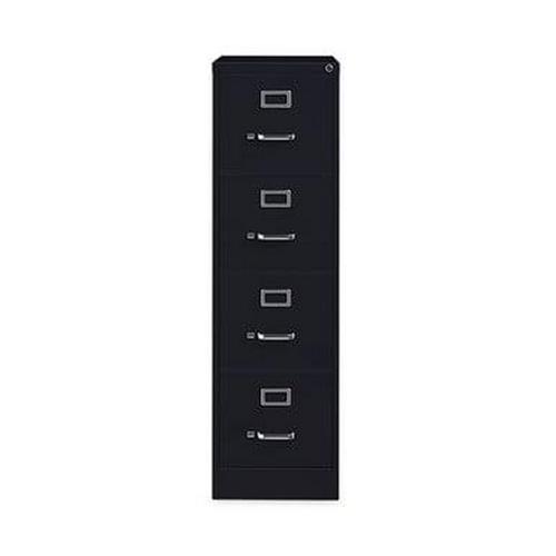 Hirsh Industries 22-inch Deep 4-Drawer， Letter-Size Vertical File Cabinet， Black