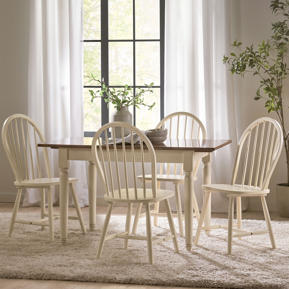 Christopher Knight Home Willie Creek Spindle Wood 5 piece Dining Set with Leaf Extension