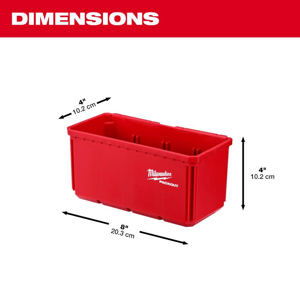 Milwaukee Large Bin Set for PACKOUT 2pk 48-22-8063 from Milwaukee