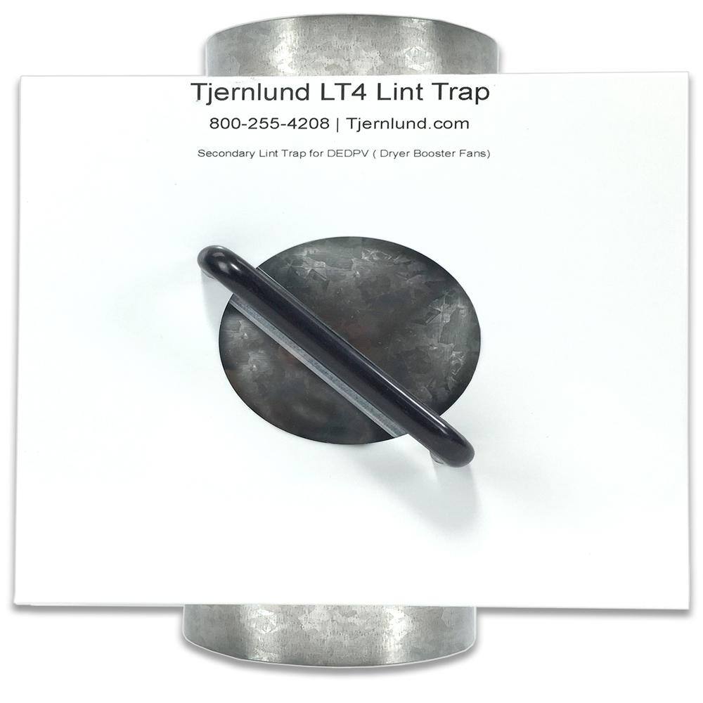 Tjernlund 8.4 in. x 8 in x 10.1 in. Secondary Lint Trap for Dryers Booster Fans LT4