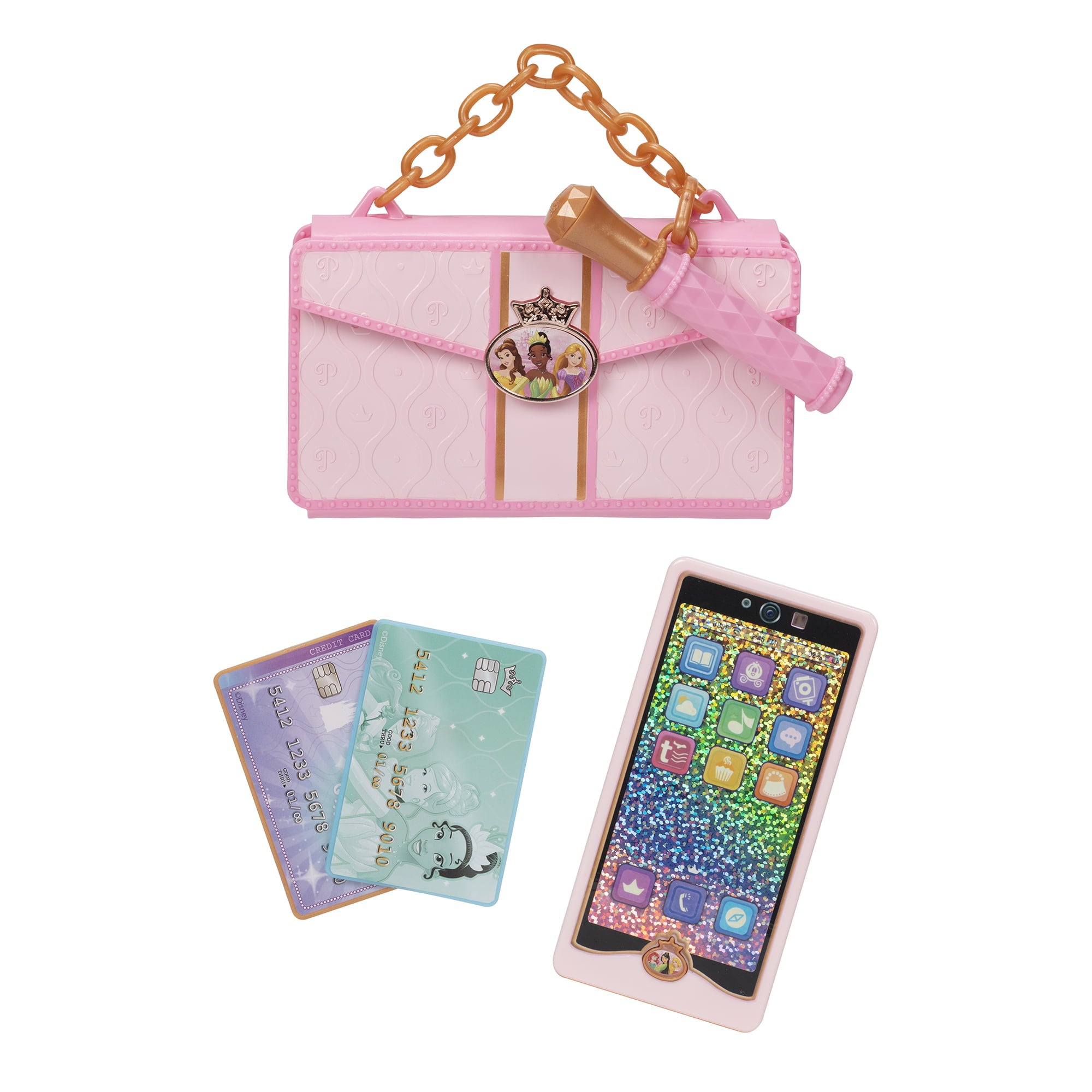 Disney Princess Style Collection Play Phone and Stylish Clutch with Handle and Mirror