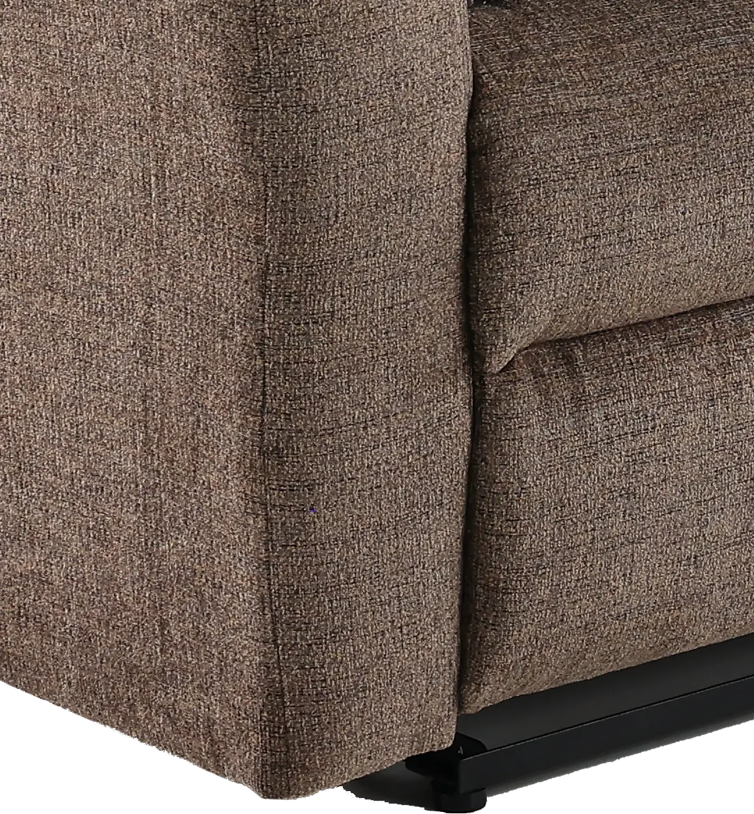 Calvin Otter Brown Power Reclining Sofa