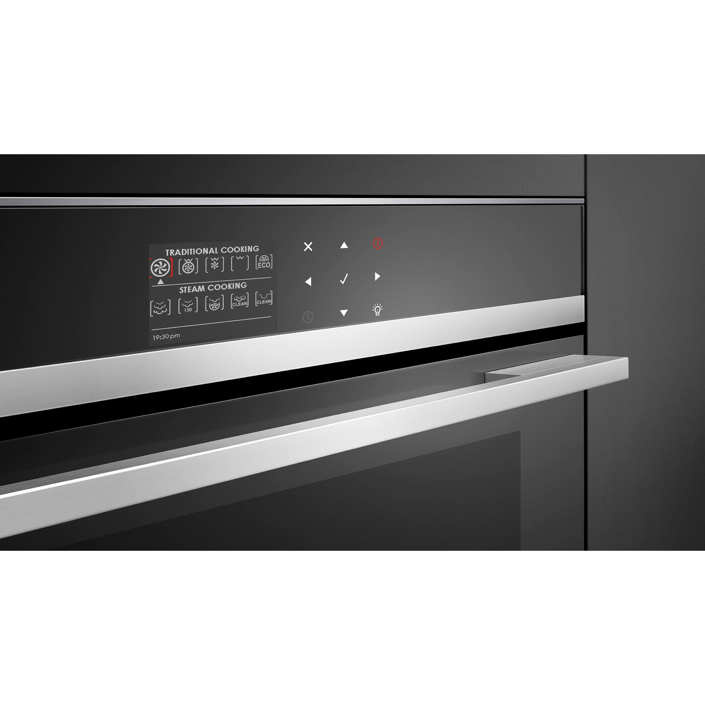 Fisher & Paykel 24-inch, 1.3 cu.ft. Built-in Steam Oven with True Convection OS24NDB1