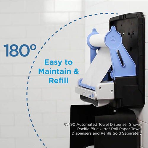 Georgia Pacific Pacific Blue Ultra High Capacity Paper Towel Dispenser | Automated， 12.9 x 9 x 16.8， Black | GPC59590