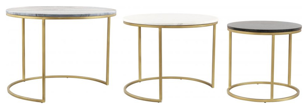 Franco Nesting Coffee Tables Multicolor   Contemporary   Coffee Table Sets   by GwG Outlet  Houzz