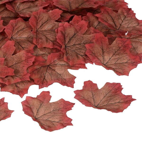 200pcs Artificial Leaves Fall Maple Autumn Fake Leaf Decoration