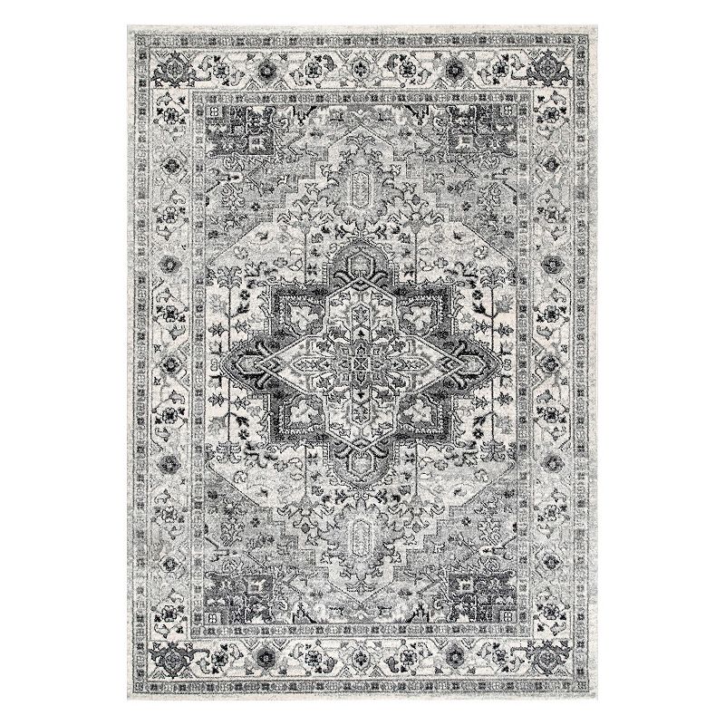 nuLOOM Bodrum Fancy Persian Vonda Framed Floral Rug