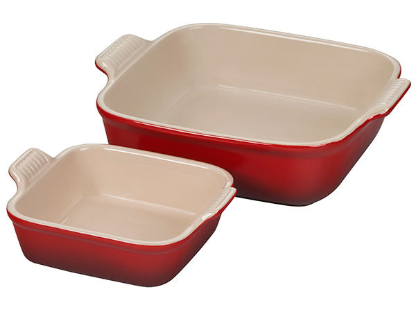 Le Creuset Set of 2 Heritage Square Bakers