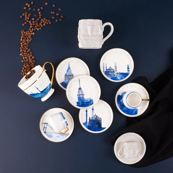 Karaca Istanbul 6 Person Coffee Cup Set 153.03.06.4473