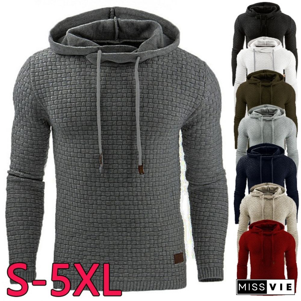 S-5Xl Men's Autumn And Winter Hoodie Warm Hooded Sweatshirt Coat Jacket Outwear Sweater(Asian Size Is Too Small, Please Choose The Bigger Size.)